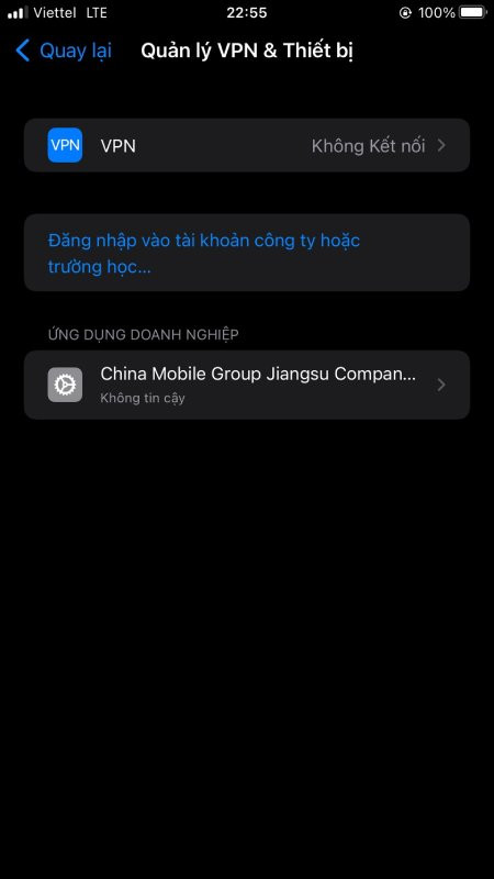 Người chơi cài đặt an toàn ứng dụng cho máy điện thoại iOS